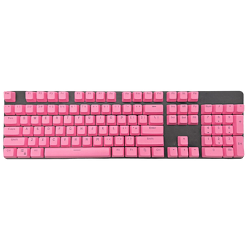Plain: Pink Backlit Keycaps