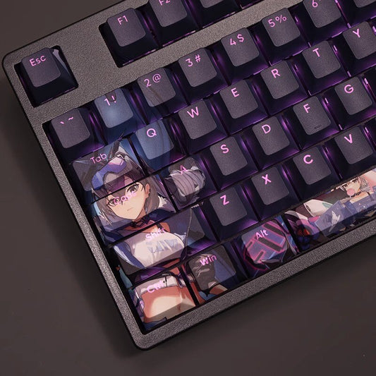 Honkai: Silver Wolf Black Backlit Keycap Set