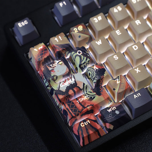 Date A Live: Kurumi Tokisaki Backlit Brown Keycap Set