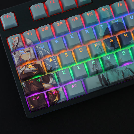 Genshin Impact: Shenhe Backlit Keycap Set
