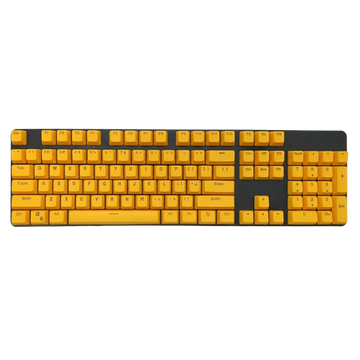 Plain: Yellow Backlit Keycaps