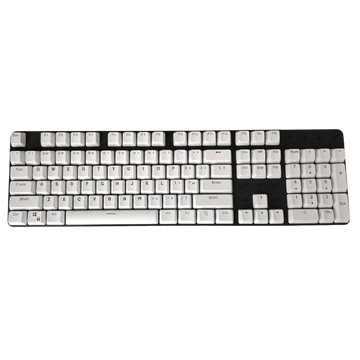 Plain: White Backlit Keycaps