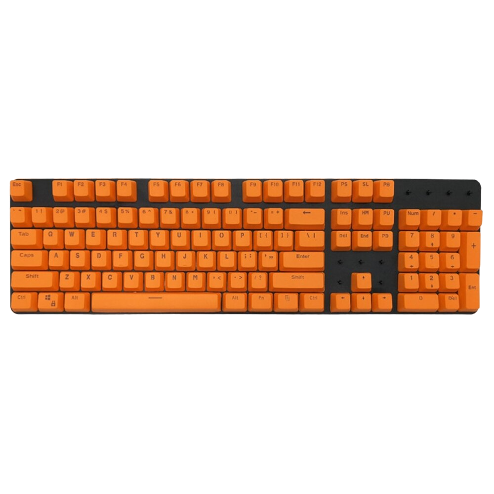 Plain: Orange Backlit Keycaps
