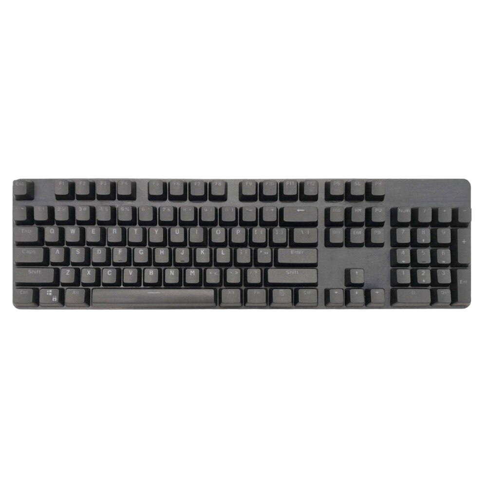 Plain Black Backlit Keycaps