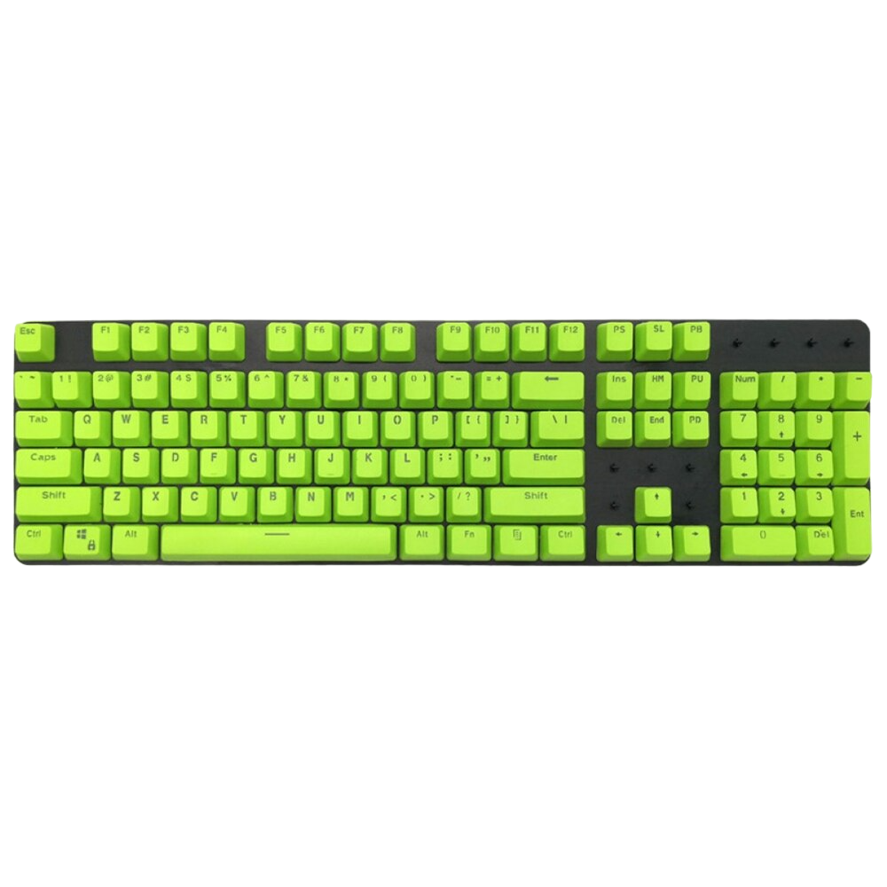 Plain: Green Backlit Keycaps