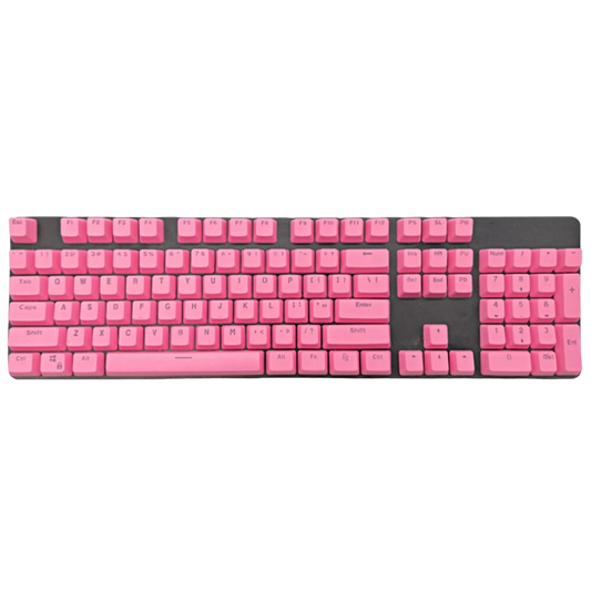Plain: Pink Backlit Keycaps