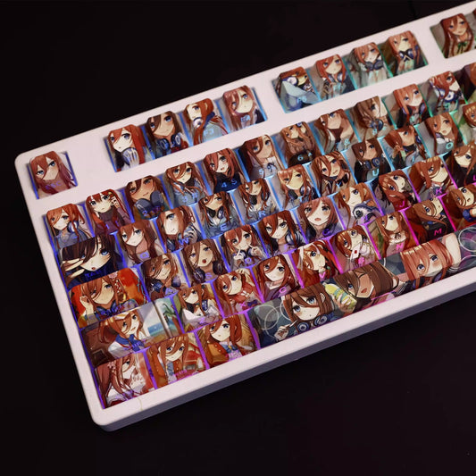 The Quintessential Quintuplets: Faces Backlit Keycap Set