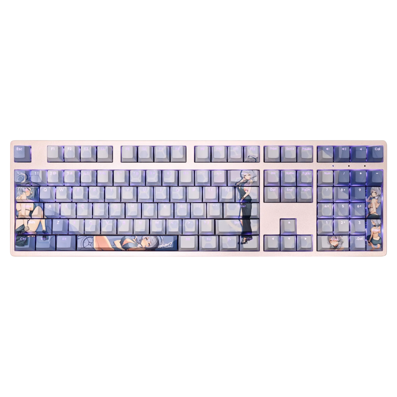 Blue Archive: Yuyuzuki Ako Backlit Keycap Set