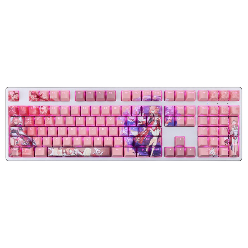 Genshin Impact: Yae Miko Pink Backlit Keycap Set
