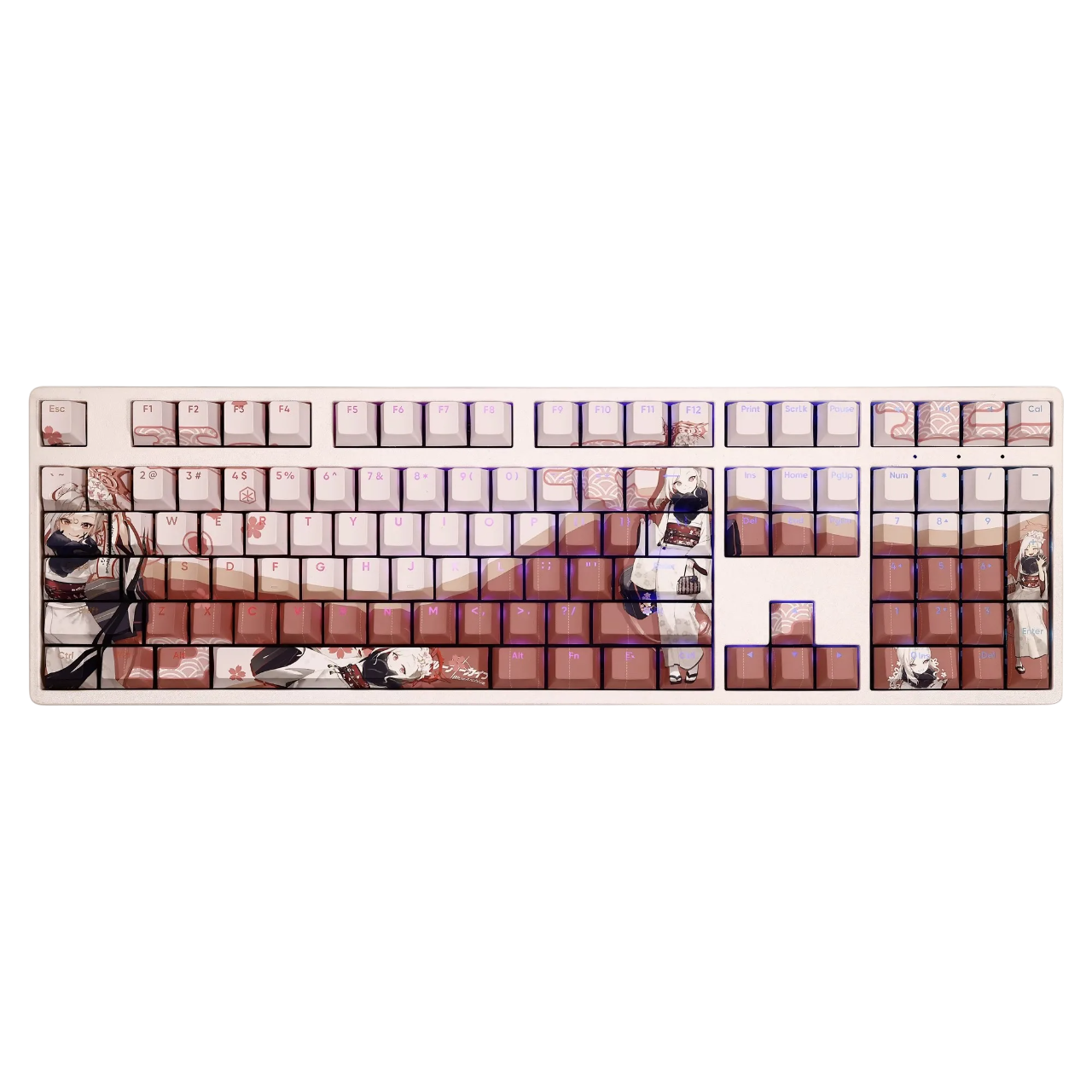 Blue Archive: Asagi Mutsuki White Backlit Keycap Set