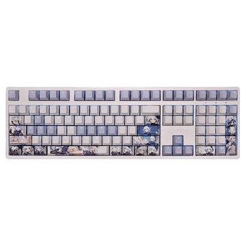 Genshin Impact: Focalors White Backlit Keycap Set