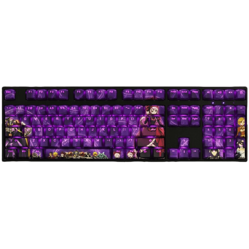 Overlord: Albedo Backlit Purple Keycap Set