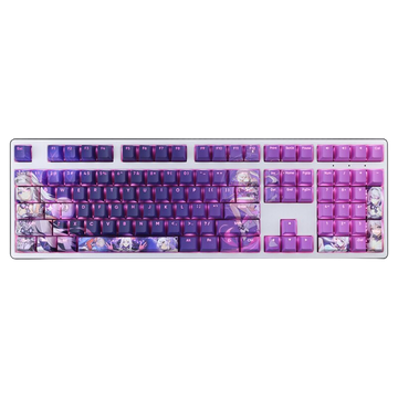 Honkai: Kiana Kaslana Backlit Purple Keycap Set