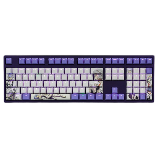 Evangelion: Rei Ayanami Backlit Purple Keycap Set