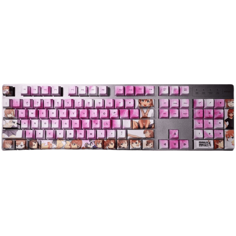 My Anime Keycaps Complete Set A Certain Magical Index: Mikoto Misaka Keycap Set