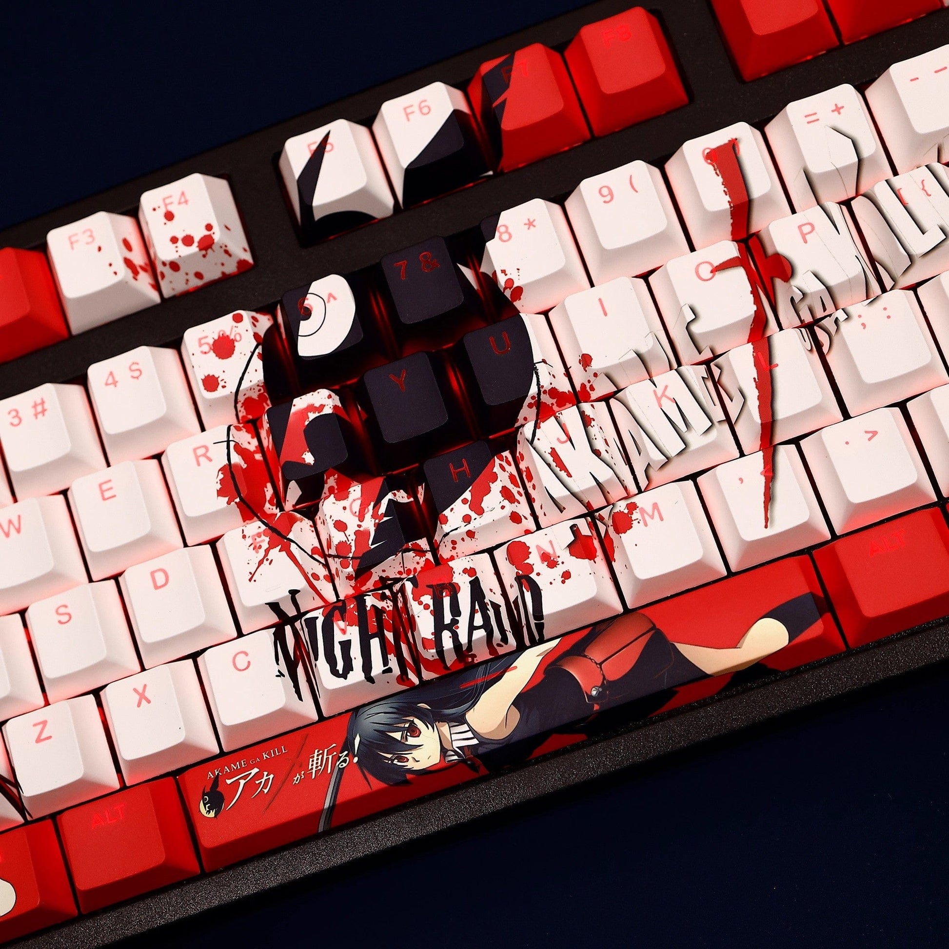 My Anime Keycaps Complete Set Akame ga Kill!: Akame Backlit Keycap Set
