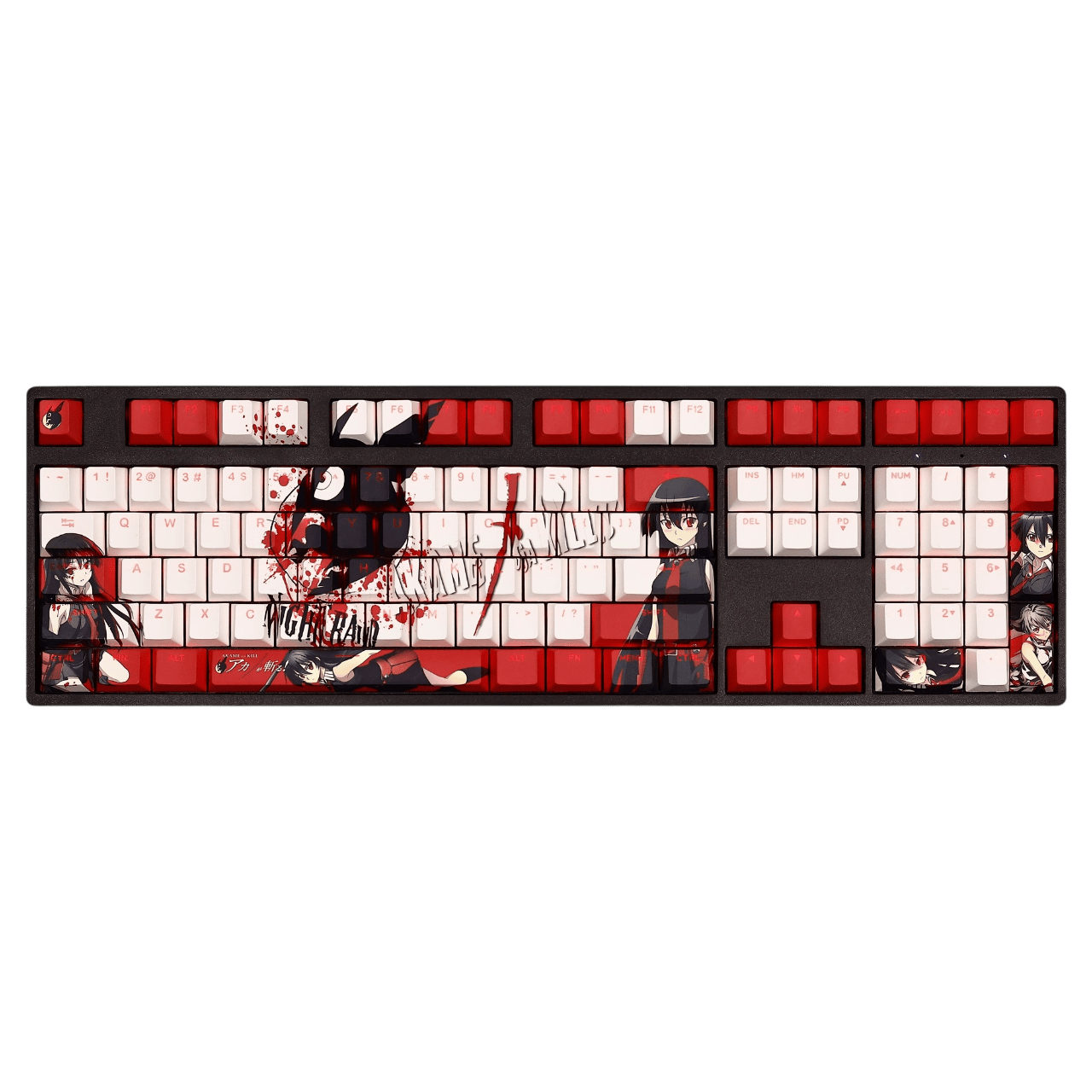 My Anime Keycaps Complete Set Akame ga Kill!: Akame Backlit Keycap Set