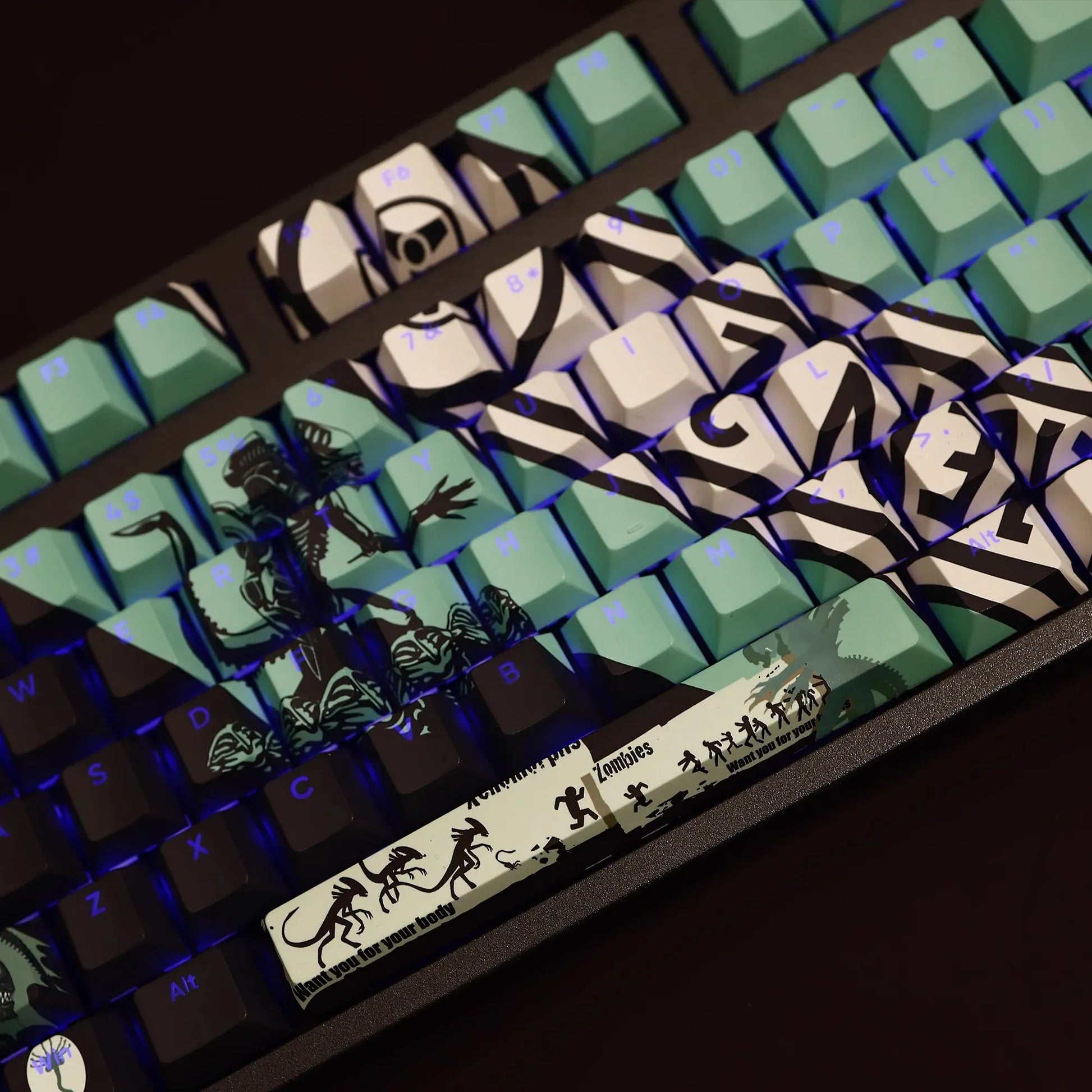 My Anime Keycaps Complete Set Alien: Jett Backlit Keycap Set