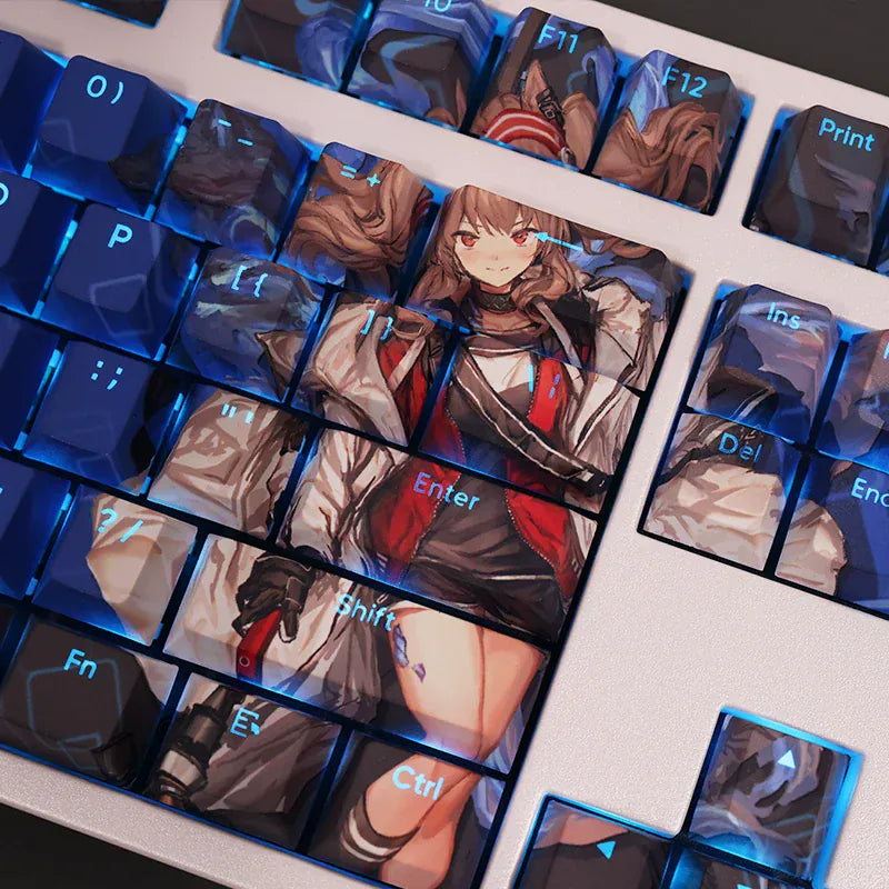 My Anime Keycaps Complete Set Arknights: Angelina Backlit Keycap Set