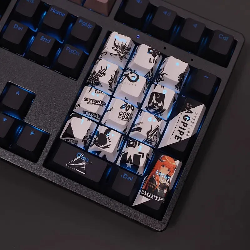 My Anime Keycaps Complete Set Arknights: Bagpipe Backlit Keycap Set