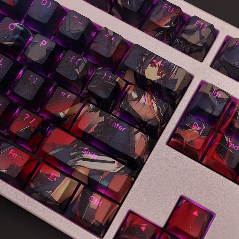 My Anime Keycaps Complete Set Arknights: Ch'en Backlit Keycap Set