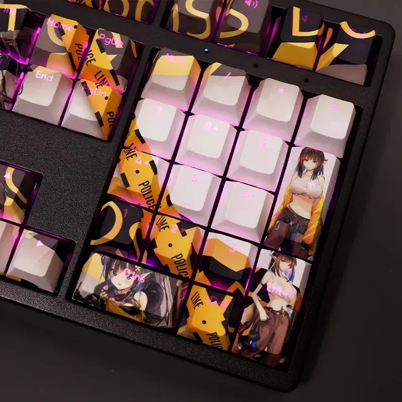 My Anime Keycaps Complete Set Arknights: Eunectes Backlit Keycap Set