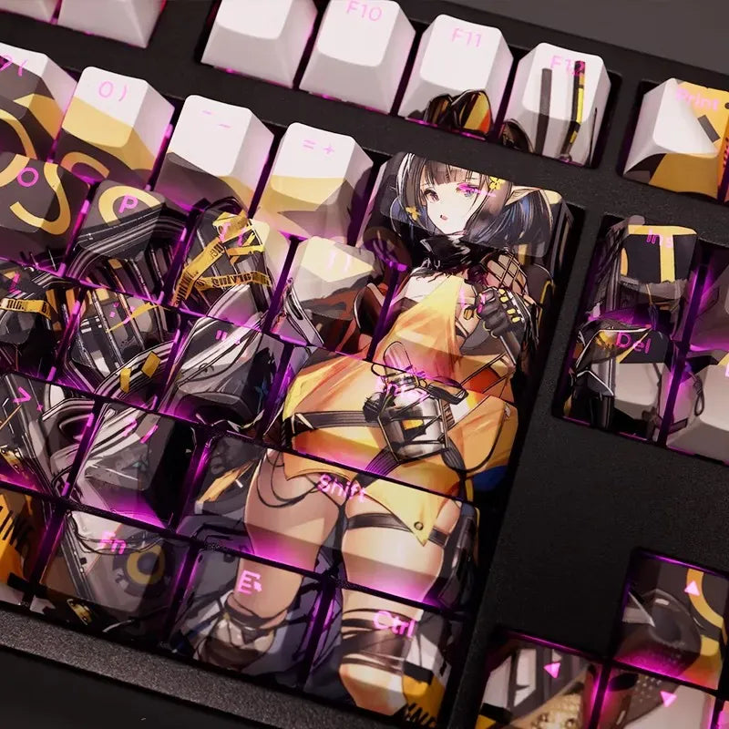 My Anime Keycaps Complete Set Arknights: Eunectes Backlit Keycap Set