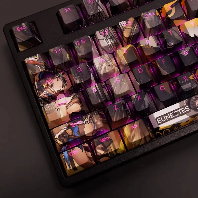 My Anime Keycaps Complete Set Arknights: Eunectes Backlit Keycap Set