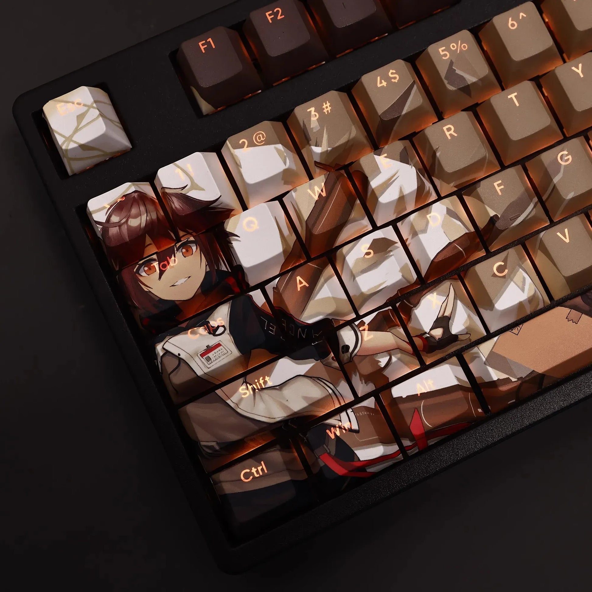 My Anime Keycaps Complete Set Arknights: Exusiai Backlit Keycap Set