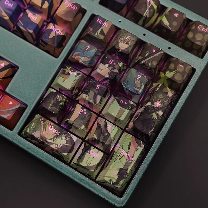 My Anime Keycaps Complete Set Arknights: Gavial the Invincible Backlit Keycap Set
