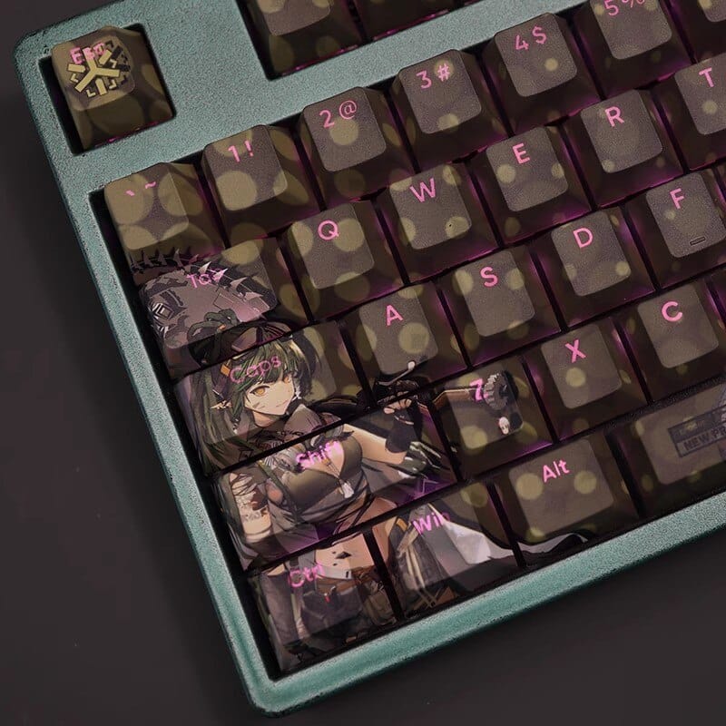 My Anime Keycaps Complete Set Arknights: Gavial the Invincible Backlit Keycap Set