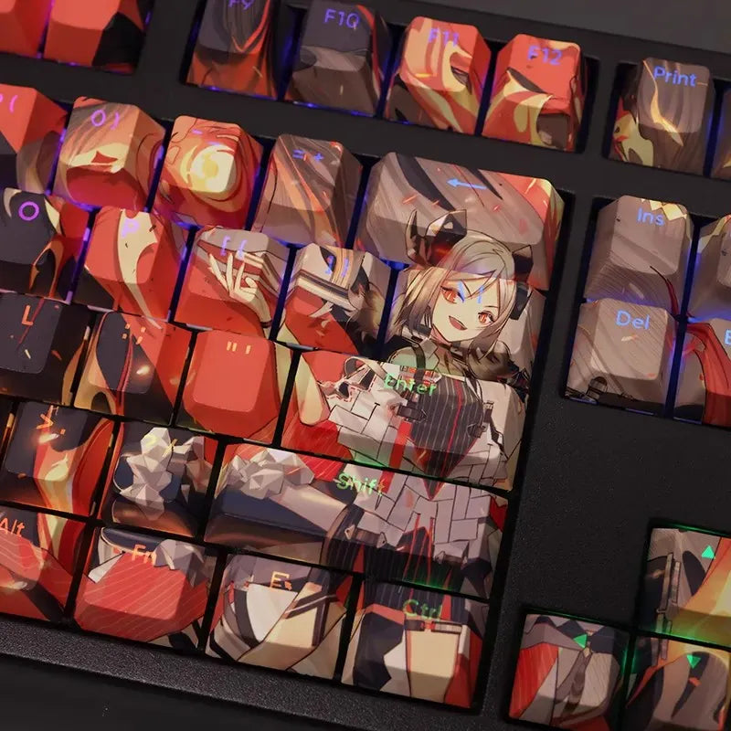 My Anime Keycaps Complete Set Arknights: Ifrit Backlit Keycap Set