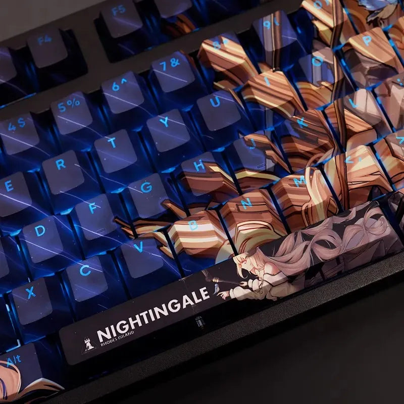 My Anime Keycaps Complete Set Arknights: Nightingale Backlit Keycap Set