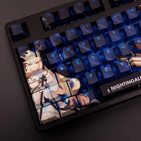 My Anime Keycaps Complete Set Arknights: Nightingale Backlit Keycap Set