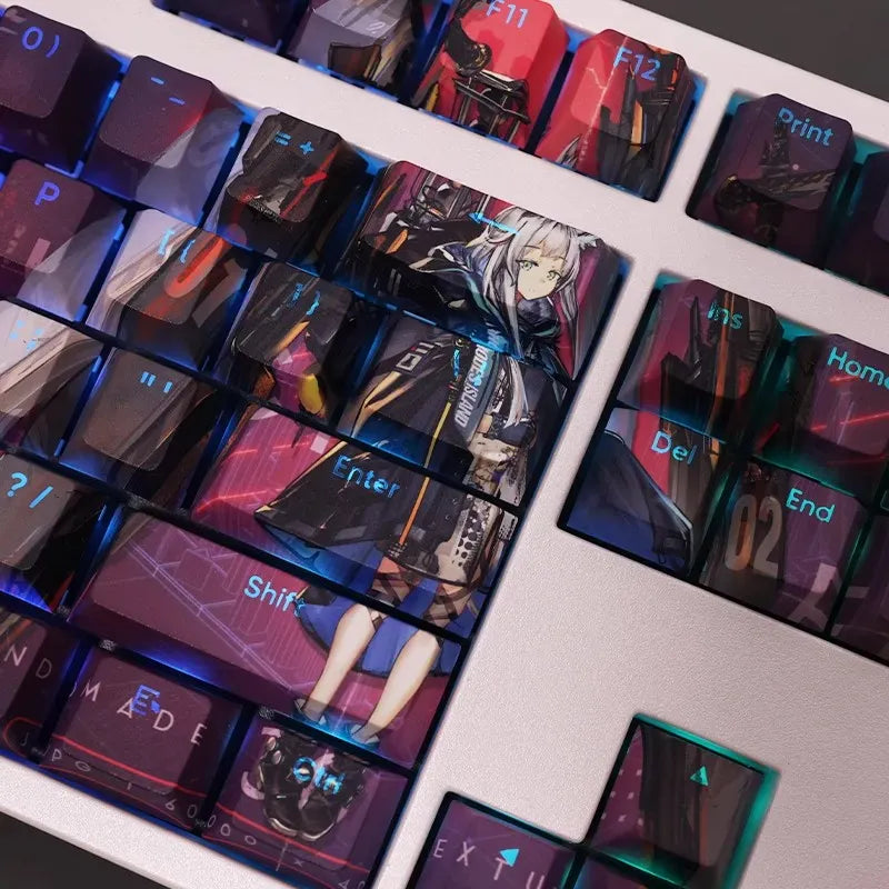 My Anime Keycaps Complete Set Arknights: Rosmontis Backlit Keycap Set