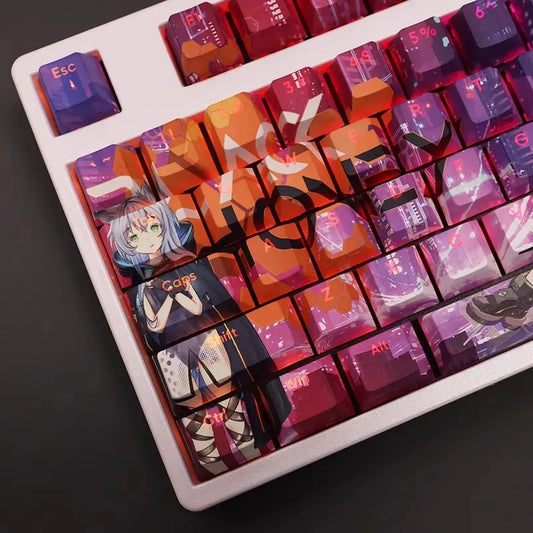 My Anime Keycaps Complete Set Arknights: Rosmontis Backlit Keycap Set