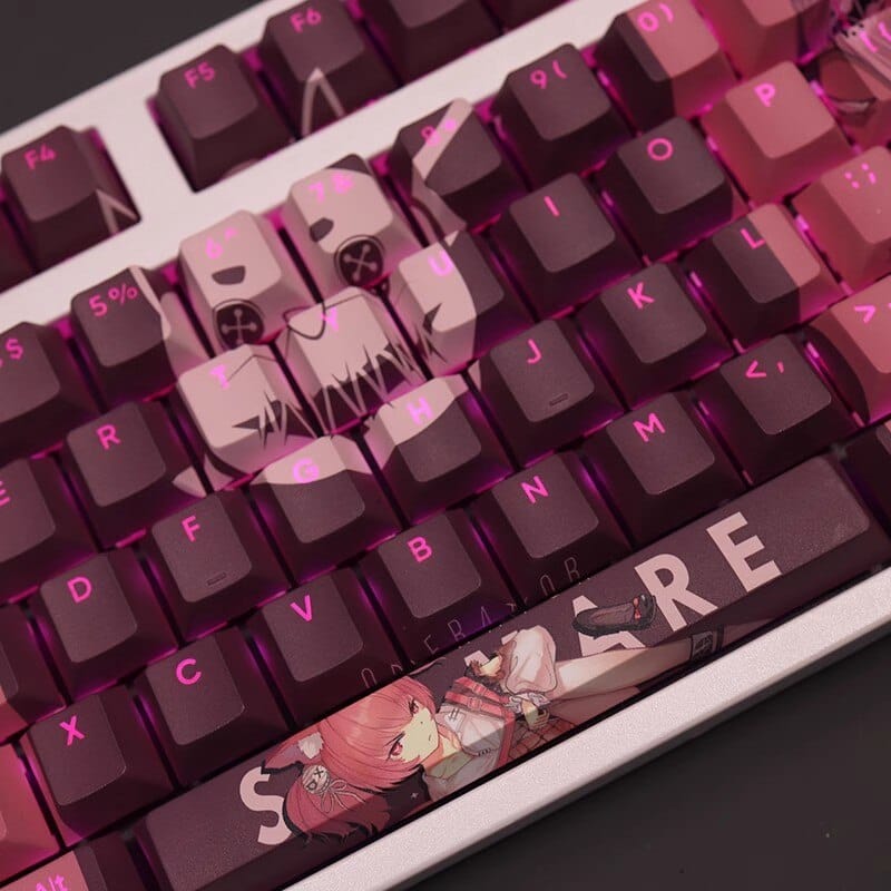My Anime Keycaps Complete Set Arknights: Shamare Backlit Keycap Set