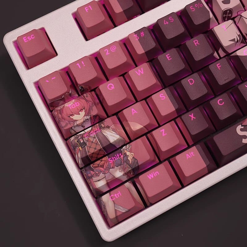 My Anime Keycaps Complete Set Arknights: Shamare Backlit Keycap Set