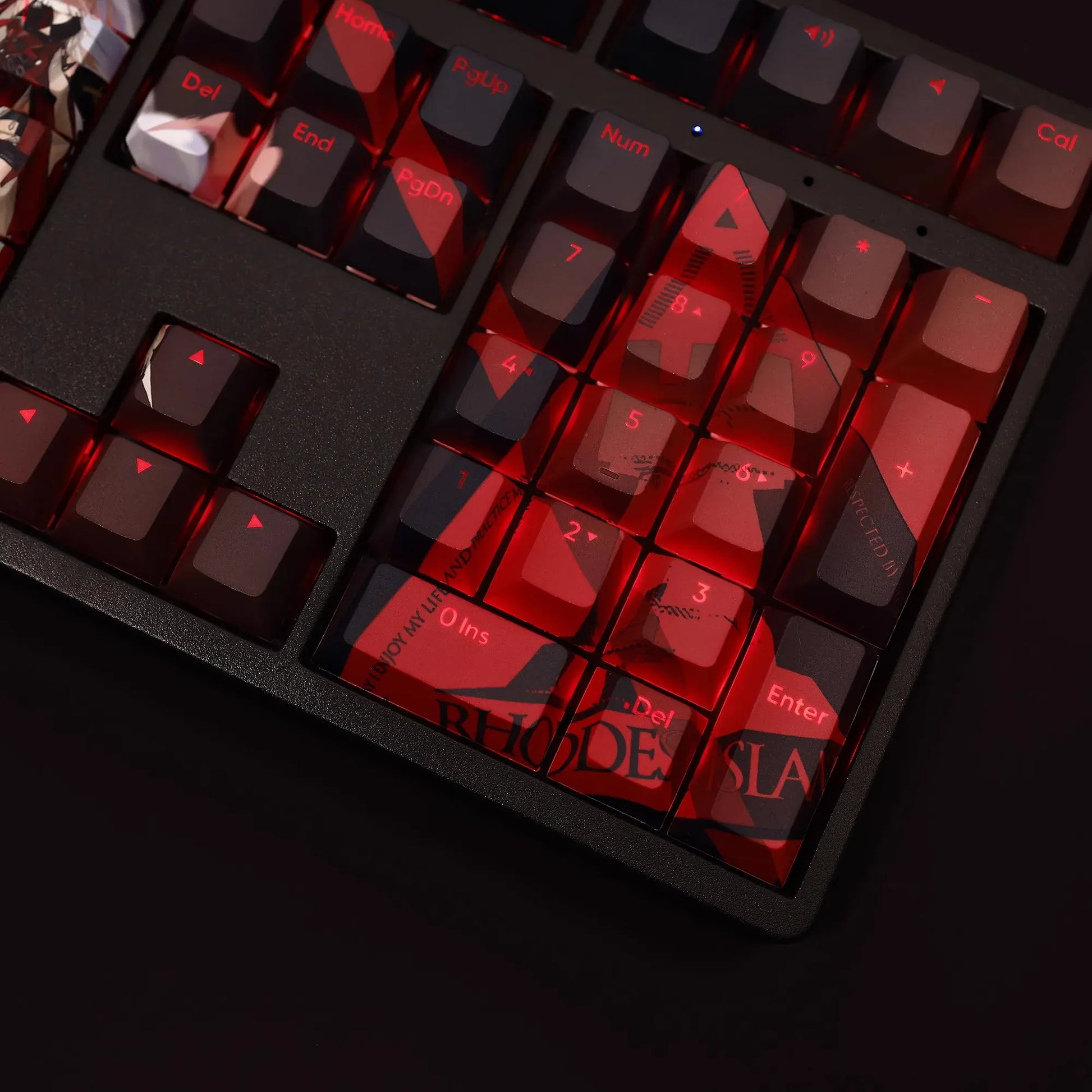 My Anime Keycaps Complete Set Arknights: Snowstorm Backlit Keycap Set