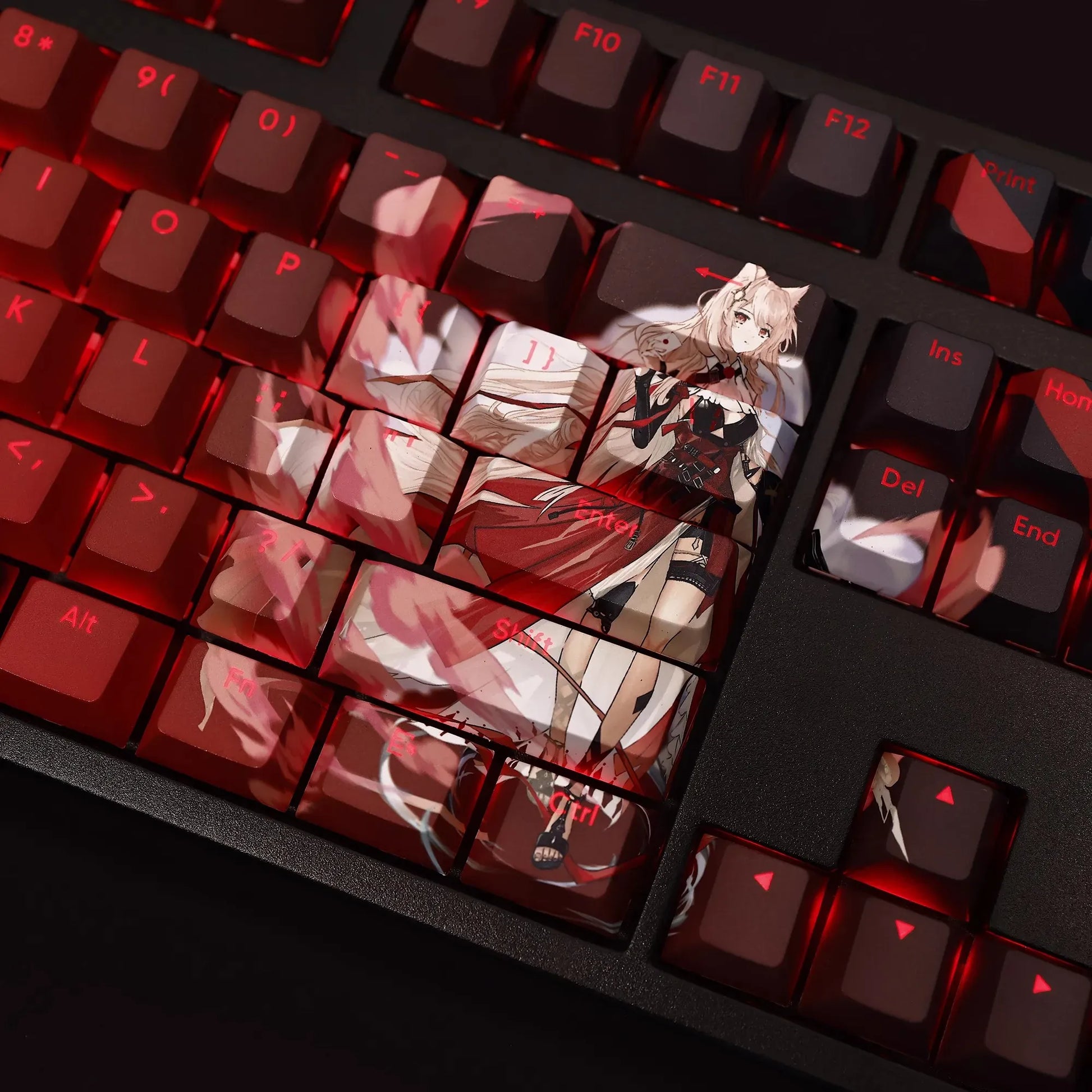 My Anime Keycaps Complete Set Arknights: Snowstorm Backlit Keycap Set