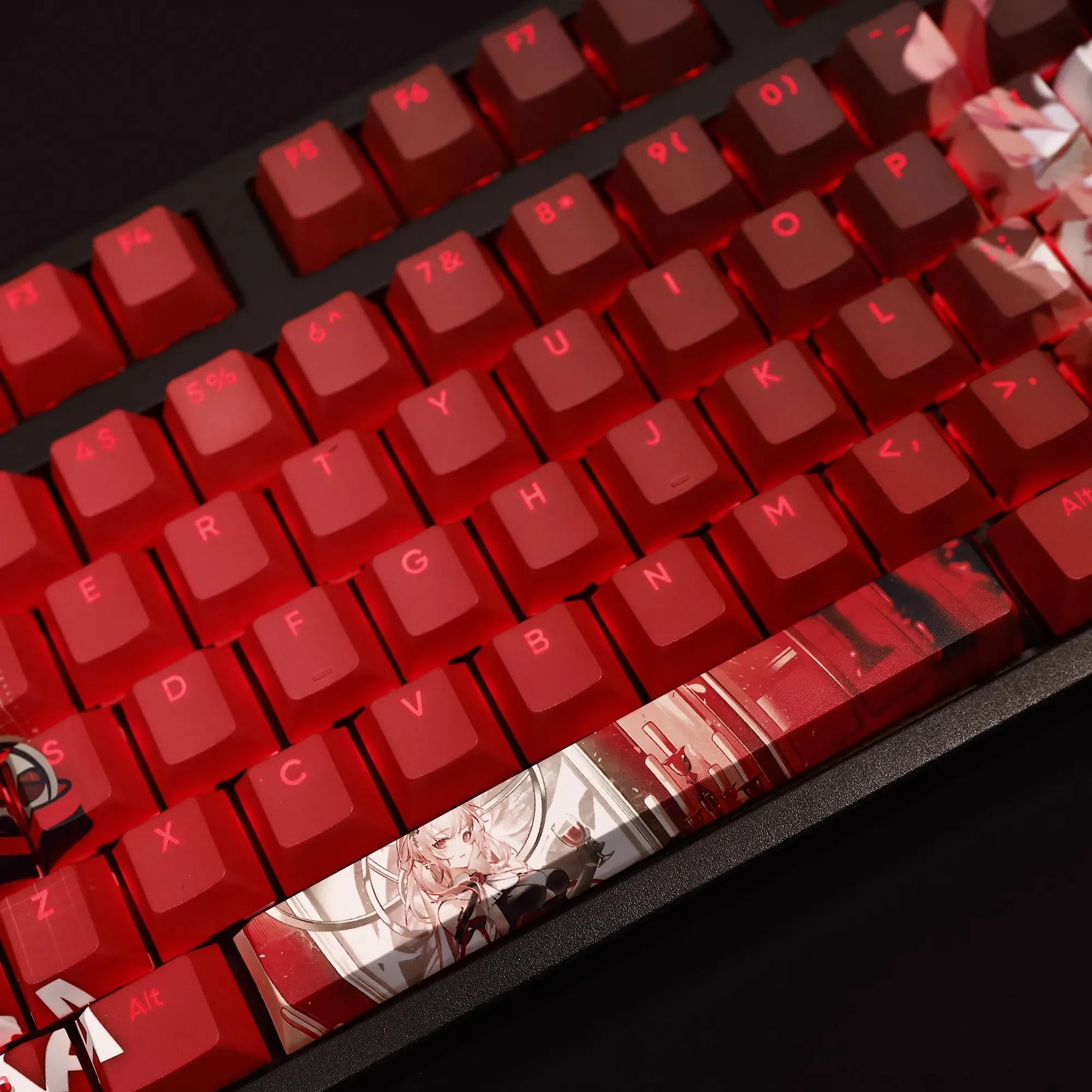 My Anime Keycaps Complete Set Arknights: Snowstorm Backlit Keycap Set