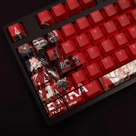 My Anime Keycaps Complete Set Arknights: Snowstorm Backlit Keycap Set