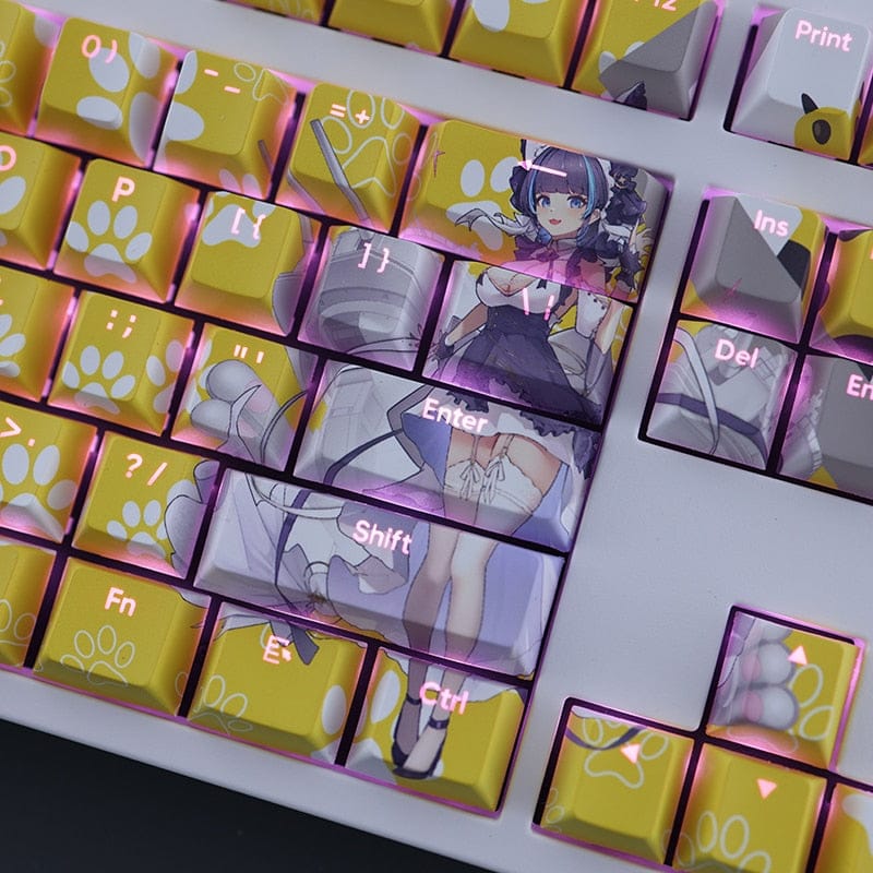 My Anime Keycaps Complete Set Azur Lane: Cheshire Backlit Keycap Set
