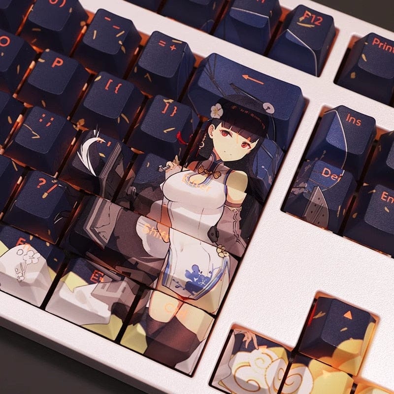 My Anime Keycaps Complete Set Azur Lane: Yat Sen Backlit Keycap Set