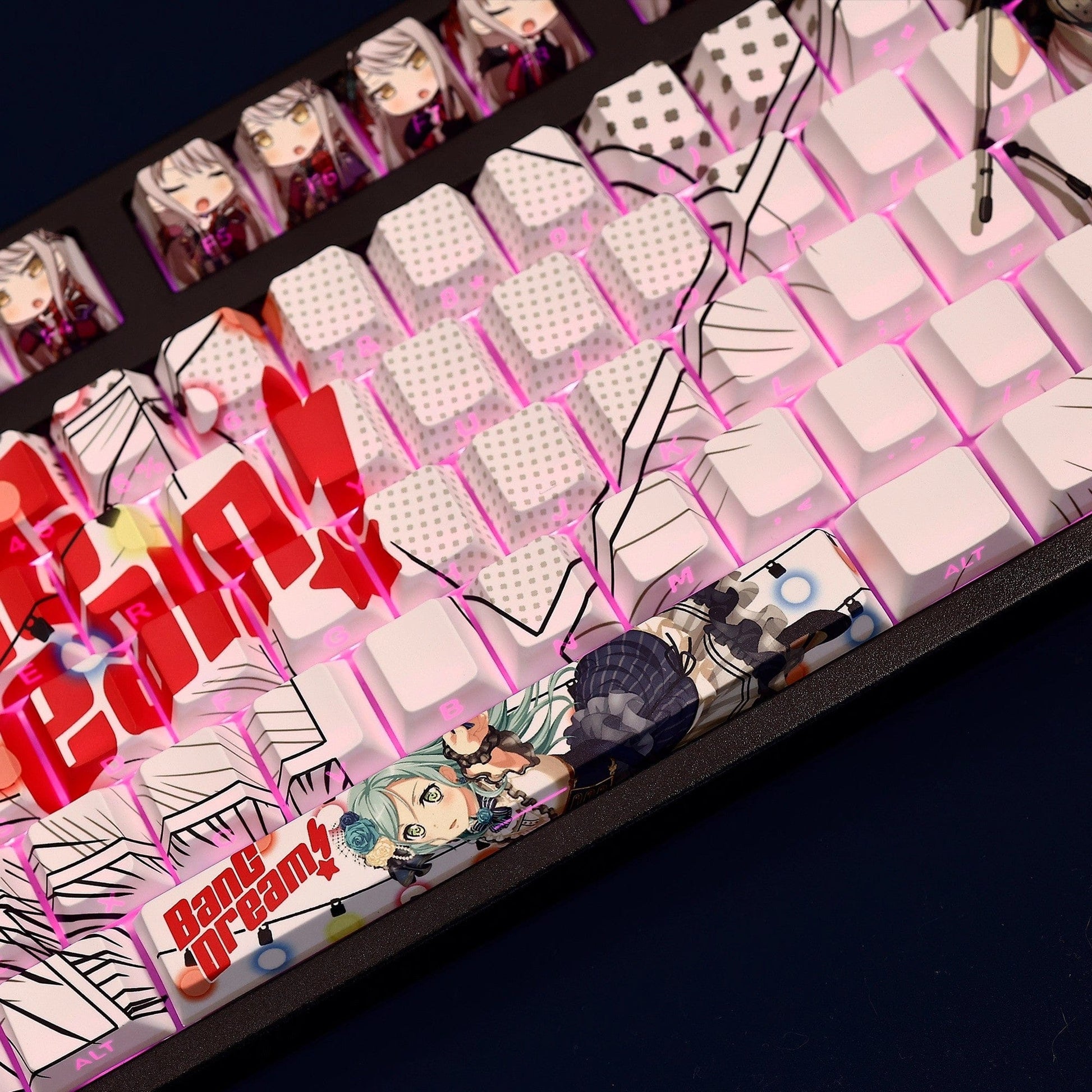 My Anime Keycaps Complete Set BanG Dream: Minato Yukina Backlit Keycap Set