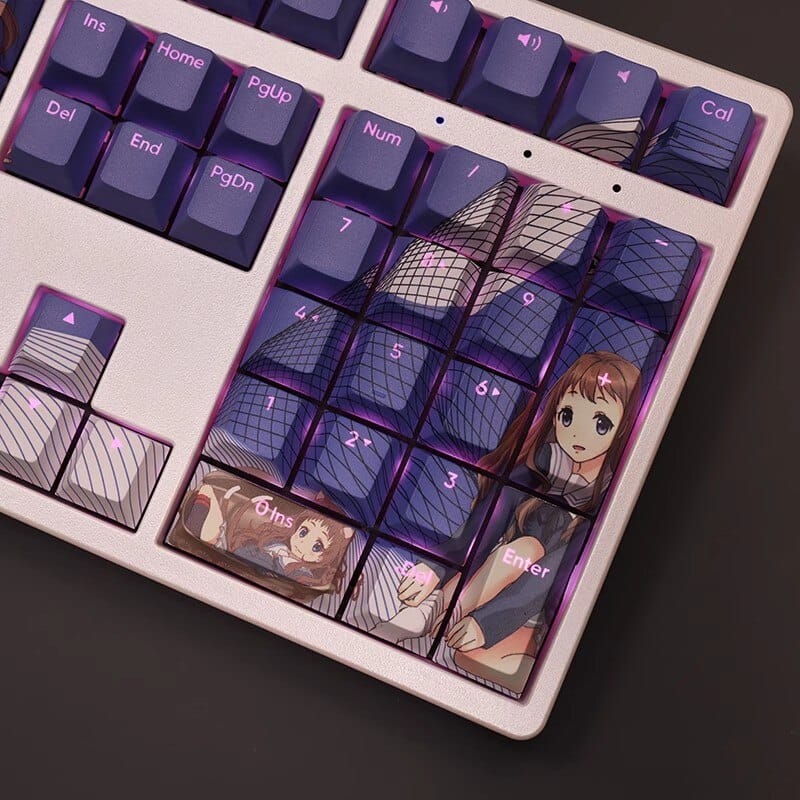 My Anime Keycaps Complete Set Beyond the Boundary: Ai Shindō Backlit Keycap Set