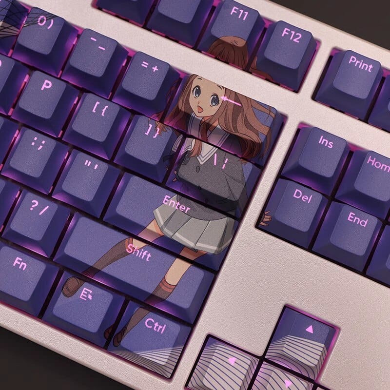 My Anime Keycaps Complete Set Beyond the Boundary: Ai Shindō Backlit Keycap Set