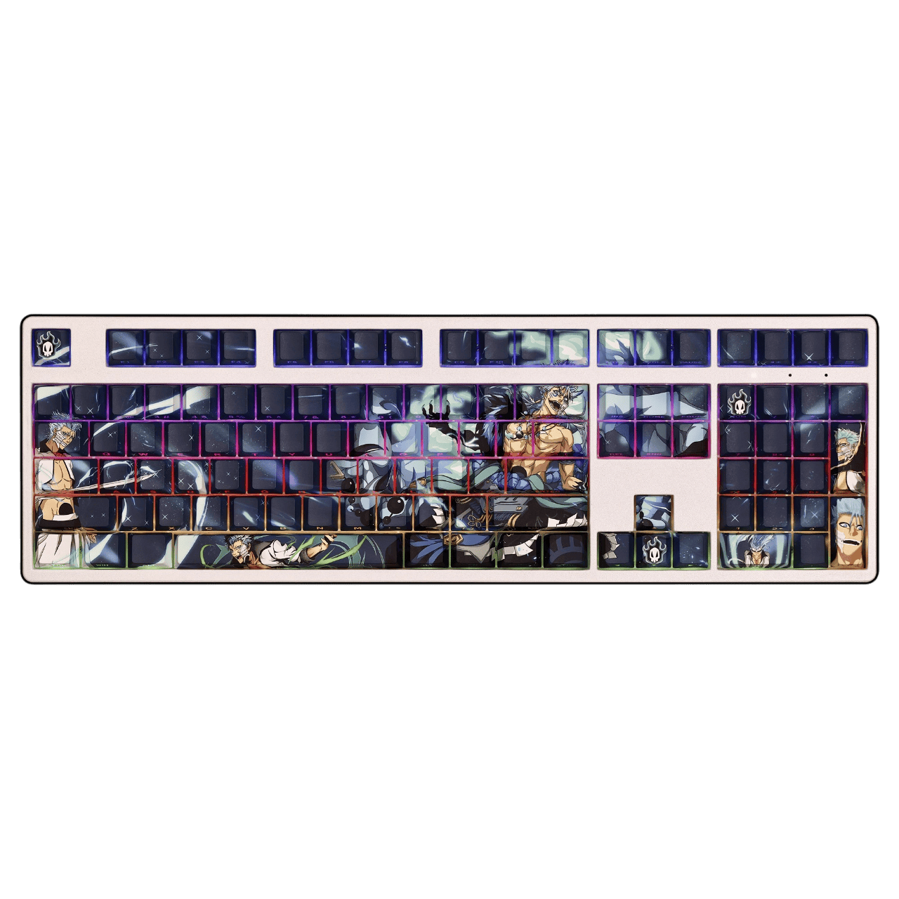 My Anime Keycaps Complete Set Bleach: Grimmjow Jaegerjaquez Backlit Keycap Set