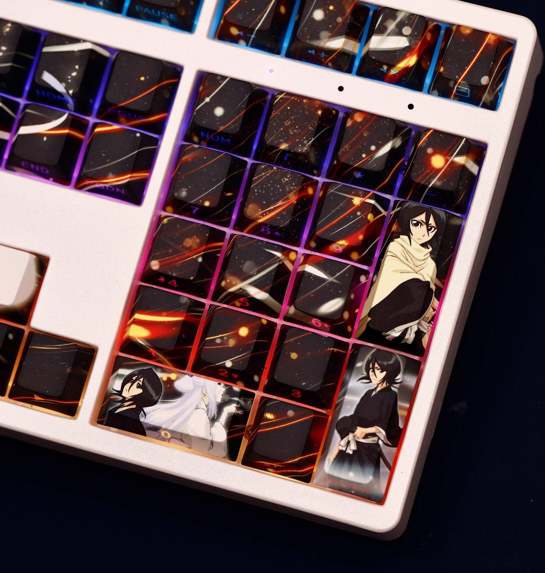 My Anime Keycaps Complete Set Bleach: Rukia Kuchiki Backlit Keycap Set