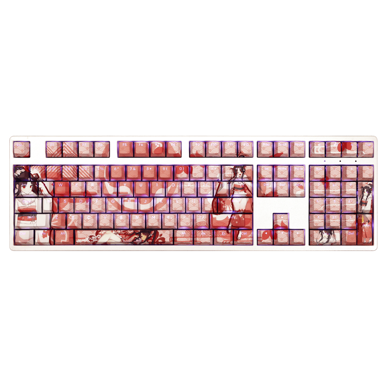 My Anime Keycaps Complete Set Blue Archive: Aikiyo Fuuka Backlit Keycap Set